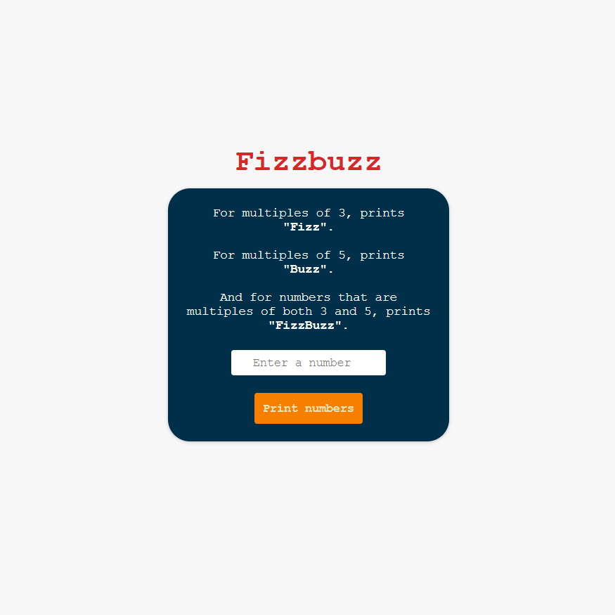 Fizzbuzz